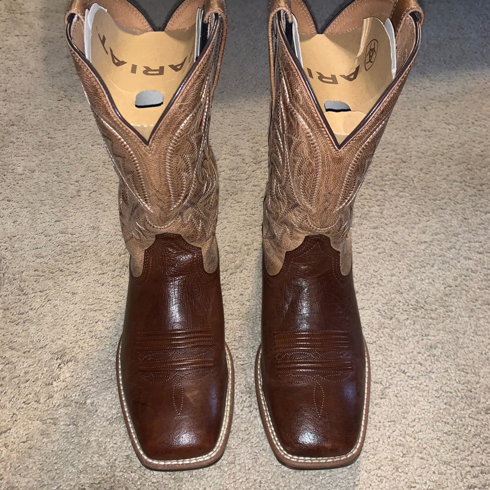 Ariat Men's Night Life Ultra Smooth Quill Ostrich exotic Western Boots